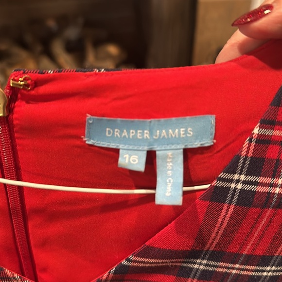 Draper James red tartan shift dress. Perfect for the holidays. - Picture 3 of 5